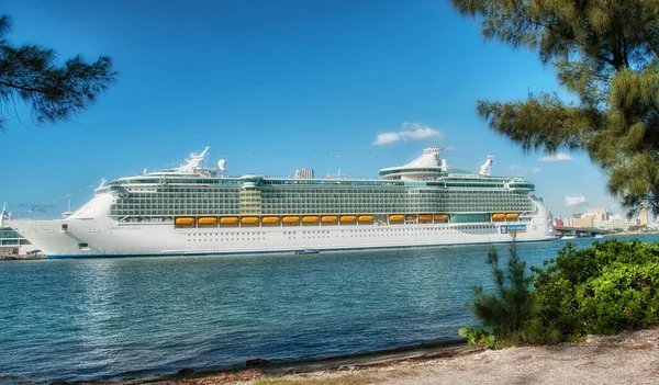 Миами Feb Royal Caribbean Cruise Ship Docked Port Miami February — стоковое фото
