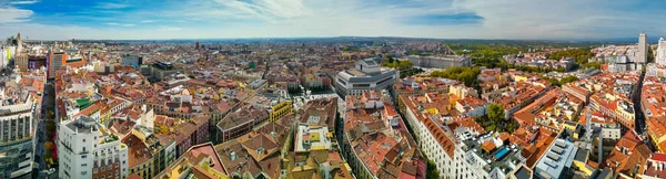 Мадрид Испания Ноябрь 2022 Удивительный Панорамный Вид Центр Города Достопримечательности — стоковое фото
