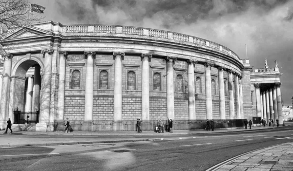 Дублин Мар Туристы Ходят Улицам Города Марта 2010 Года Дублине — стоковое фото
