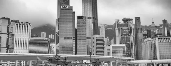 Hong Kong Mai 2014 Hong Kong Skyline Avec Grands Gratte — Photo