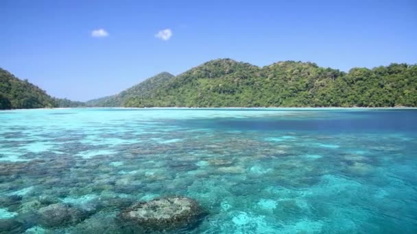 Prachtig Panoramisch Uitzicht Surin Islands Landschap Thailand — Stockvideo