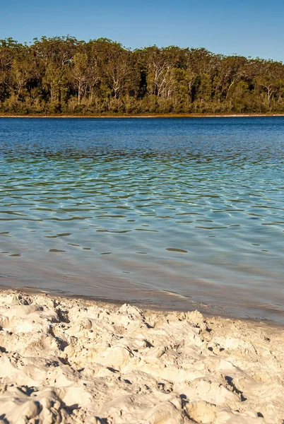 Jezero Kenzie Při Západu Slunce Fraser Islandu Queensland Austrálie — Stock fotografie