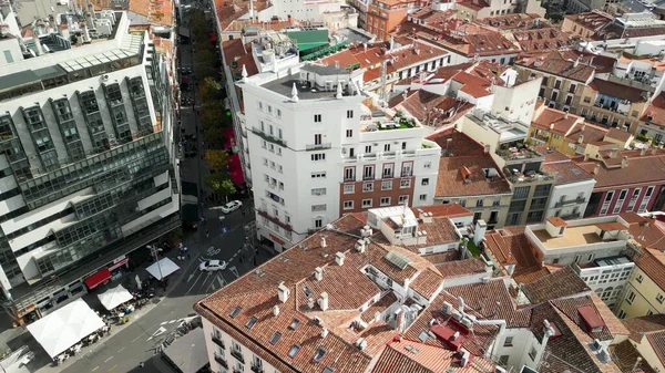 Madrid Spanien Oktober 2022 Flygfoto Över Stadens Landmärken Och Byggnader — Stockfoto