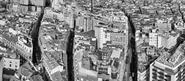西班牙马德里 2022年11月 市中心和地标壮观的全景鸟瞰 — 图库照片