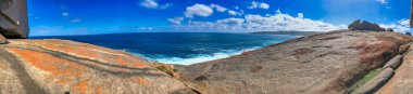 Çakmaktaşlar 'daki Kayalar Ulusal Parkı, Kanguru Adası' nın panoramik manzarası.