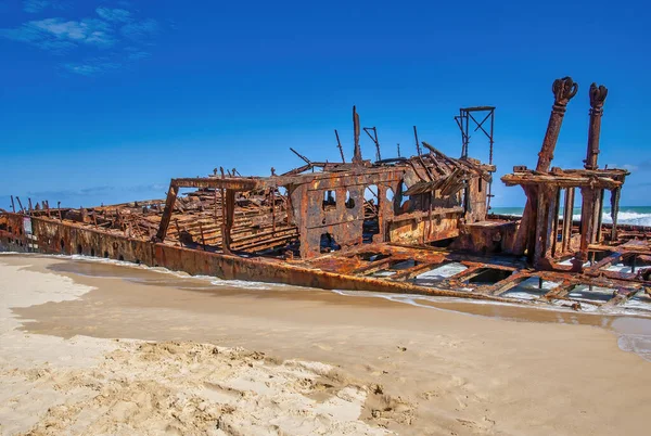 Queensland Australia Historic Maheno Wreck Fraser Island — Stock Photo, Image