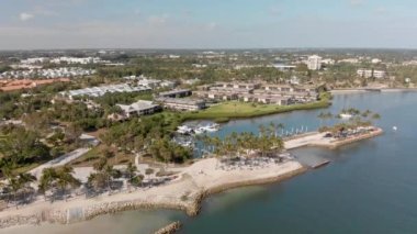 Dubois Park ve Jüpiter Körfezi hava manzarası, Florida, ABD.
