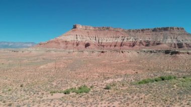 Güzel Utah Kanyonu 'nun havadan görünüşü, Birleşik Devletler.