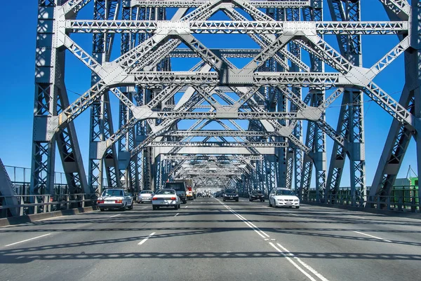 Brisbane Australie Août 2009 Trafic Automobile Long Pont Story Dessus — Photo