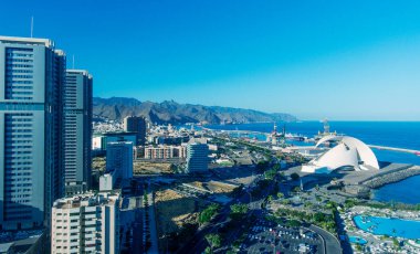 Maritime Park of Cesar Manrique in Santa Cruz de Tenerife, Canary Islands clipart