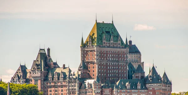 Pracht Des Hotel Chateau Frontenac Schloss Von Quebec — Stockfoto