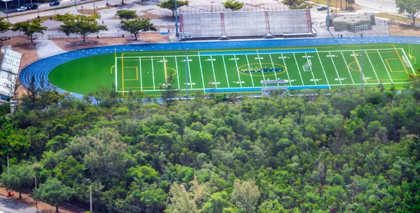 Miami Marca 2018 Amerykańskie Boisko Piłkarskie Widziane Helikoptera — Zdjęcie stockowe