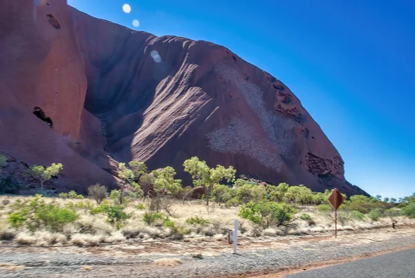 Amazing landscape of Australian Outback with a sunny blue sky.