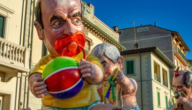 Viareggio, Italy - February 10, 2013: Detail of a Float at the famous Carnival parade.