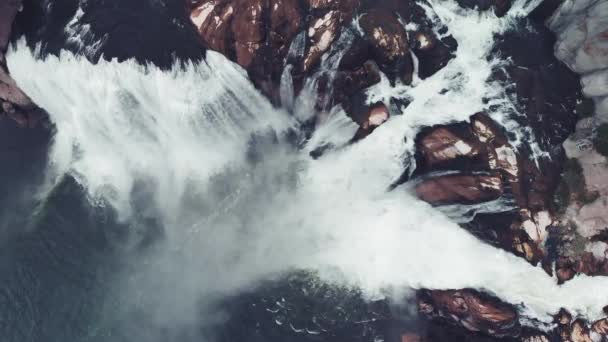 Wodospady Shoshone Idaho Widok Lotu Ptaka Drona Usa — Wideo stockowe