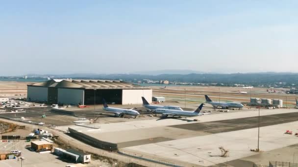 São Francisco Agosto 2017 Vista Aérea Pequeno Aeroporto Sausalito Helicóptero — Vídeo de Stock