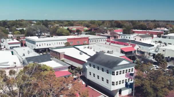 Charleston Skyline Drone South Carolina — Video Stock