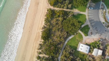 Aerial view of Apollo Bay, Australia from drone, The Great Ocean Road.