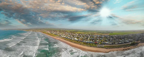 Côte Port Victor Australie Sud Vue Aérienne Panoramique Depuis Drone — Photo