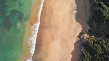 Aerial view of Torquay Beach along the Great Ocean Road, Australia.