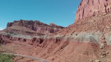 Capitol Reef as seen from the air, Utah.