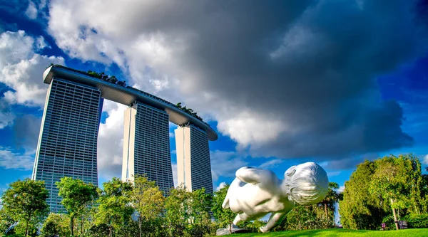 Singapur Enero 2020 Marina Bay Sands Hotel Icono Ciudad Fue — Foto de Stock