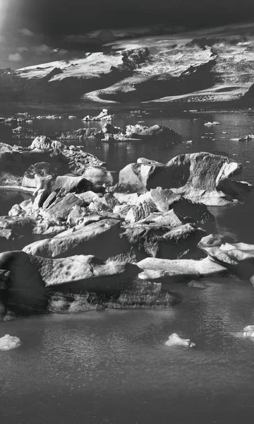Icebergs Jokulsarlon Lagoon Southern Iceland — Foto Stock