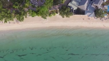 Seyşeller Beach ek yükü havadan görünümü.