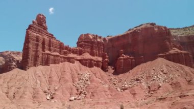Amazing aerial view of Canyons and Mountains of Utah, USA.