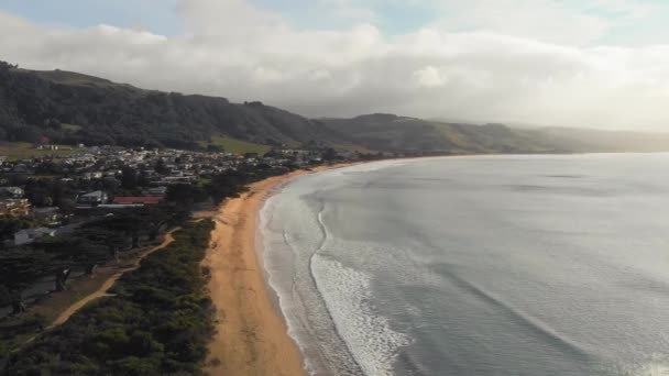 Apollo Bay Drone Coastline Great Ocean Road Australia — Video Stock