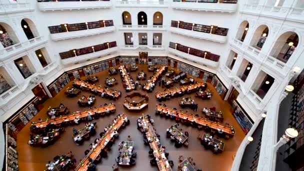 Adelaide September 2018 Interior Public Library Відомий Принада Туристів — стокове відео