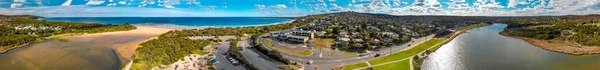 Panoramic Aerial View Torquay Beach Great Ocean Road Australia —  Fotos de Stock