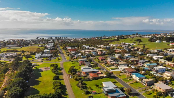 Aerial View San Remo Coastline Phillip Island Australia — ストック写真