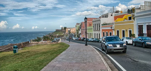 San Juan Puerto Rico Feb Touristen Entlang Der Straßen Der — Stockfoto