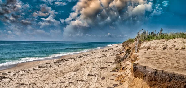 Szenische Aufnahme Des Strandes Von Massachusetts — Stockfoto