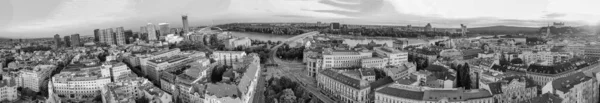 Братислава Словакия Августа 2022 Года Воздушный Вид Центр Города Закате — стоковое фото