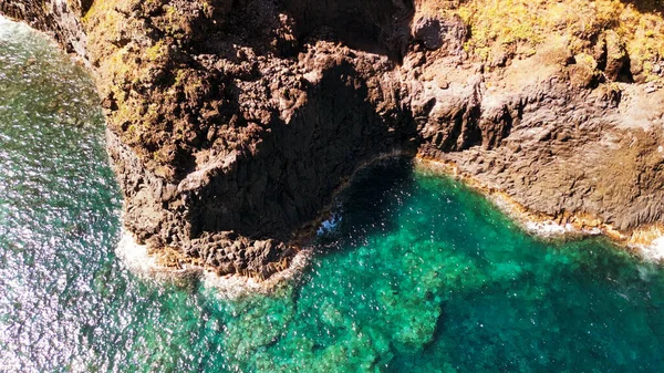 Aerial View Seixal Coastline Madeira Portugal — Stok fotoğraf