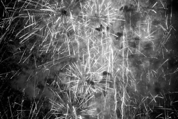 Malam Tahun Baru Kembang Api Emas Dan Biru Tua Fireworks — Stok Foto