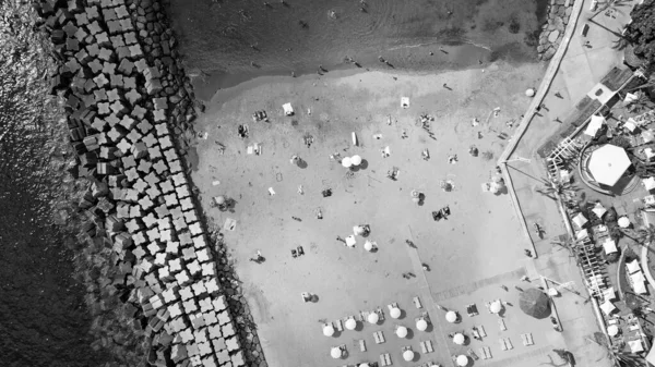 Вид Воздуха Пляж Кальета Мадейре — стоковое фото
