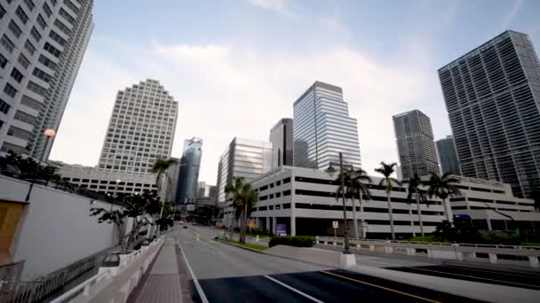Miami Marzo 2018 Skyline Del Centro Miami Visto Desde Brickell — Vídeos de Stock