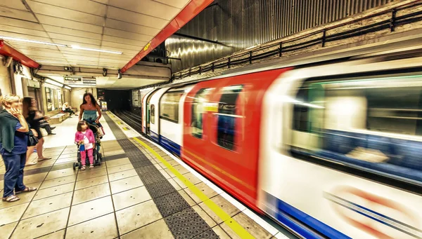 Underground Train Speeding — Stock Photo, Image