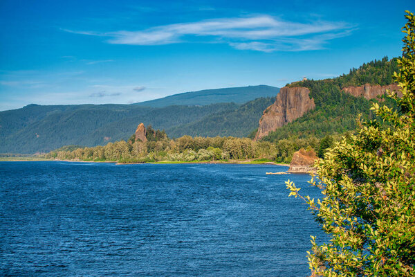 Columbia River Gorge Park in Oregon, summer season, United States
