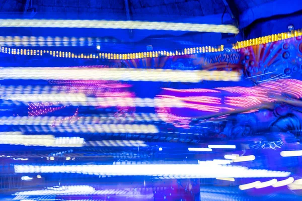 Spinning Wheel Game Blurred Movement Amusement Park — Stock Photo, Image