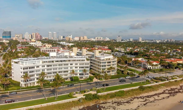 Widok Lotu Ptaka Palm Beach Florida Wybrzeża — Zdjęcie stockowe