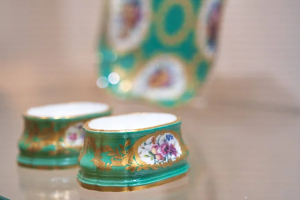 Vienna Austria August 2022 Porcelain Tableware Collections Sissi Museum — Stock Photo, Image