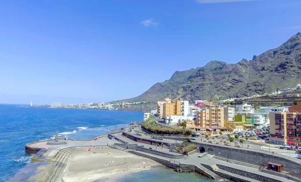 Vista Aérea Bajamar Num Dia Ensolarado Tenerife Espanha — Fotografia de Stock