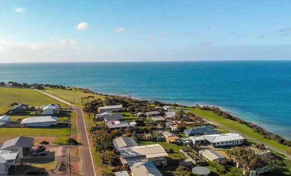 Emu Bay Coastline Aerial View Sunny Day Kangaroo Island Australia — Stock Photo, Image