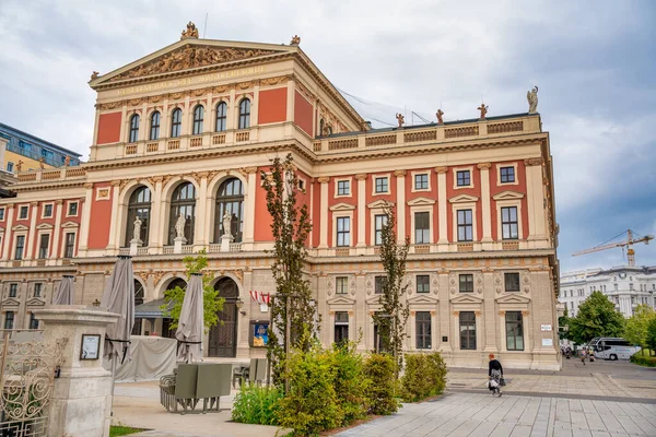 奥地利维也纳 2022年8月20日 城市街道和建筑物 — 图库照片