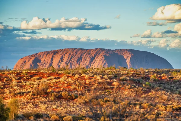 Kuzey Toprakları Avustralya Günbatımında Outback Peyzaj Panoraması — Stok fotoğraf
