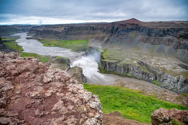 Cascades Hafragilfoss Saison Estivale Islande — Photo